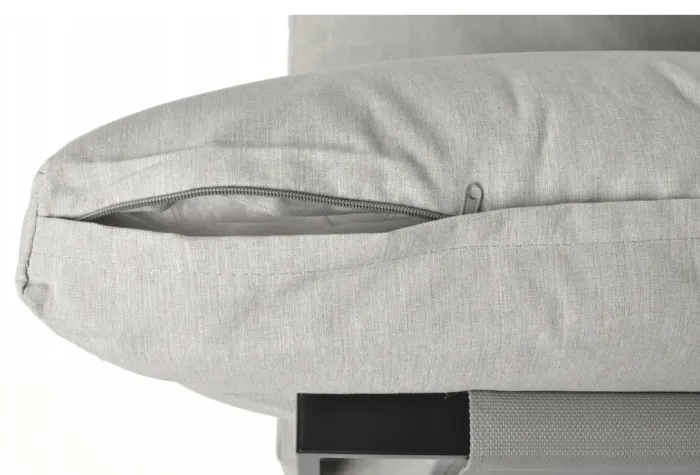 Комплект садових меблів IBIZA eDomator на 4 особи, металевий, з сірими подушками (Польща) (14-192) - зображення 9