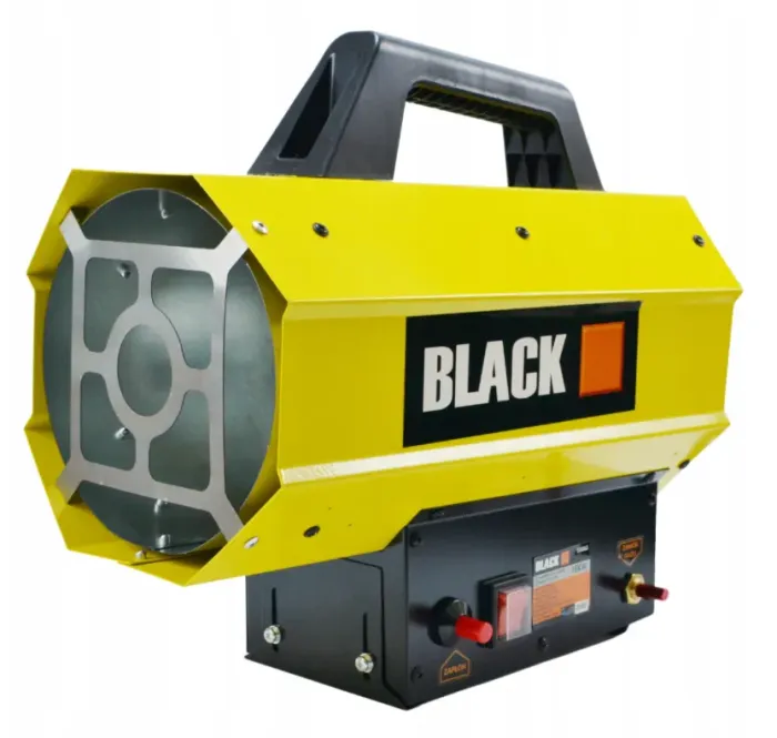 Газовий обігрівач / Газова теплова гармата (дуйка) 15 кВт BLACK (Пропан/Бутан) + шланг і редуктор (Польща) (55063) - зображення 2