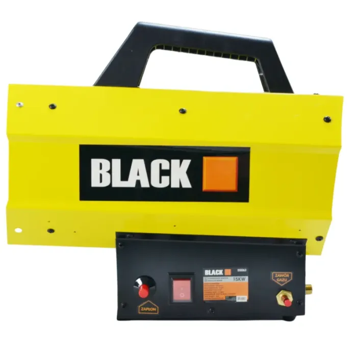 Газовий обігрівач / Газова теплова гармата (дуйка) 15 кВт BLACK (Пропан/Бутан) + шланг і редуктор (Польща) (55063) - зображення 6