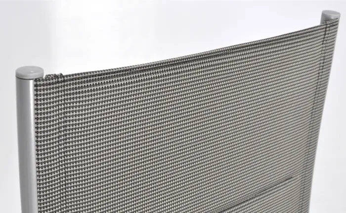 Складний садовий стілець MODENA eDomator алюмінієвий з регулюванням спинки, Срібний (Польща) (10-013) - зображення 9