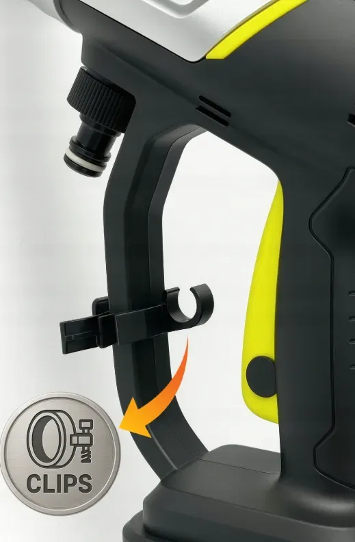 Акумуляторна мийка високого тиску Toolme TM280 PRO BRUSHLESS 450 Вт з алюмінієвою помпою, 2 АКБ 21В, піногенератор (Польща) (TM280) - зображення 7