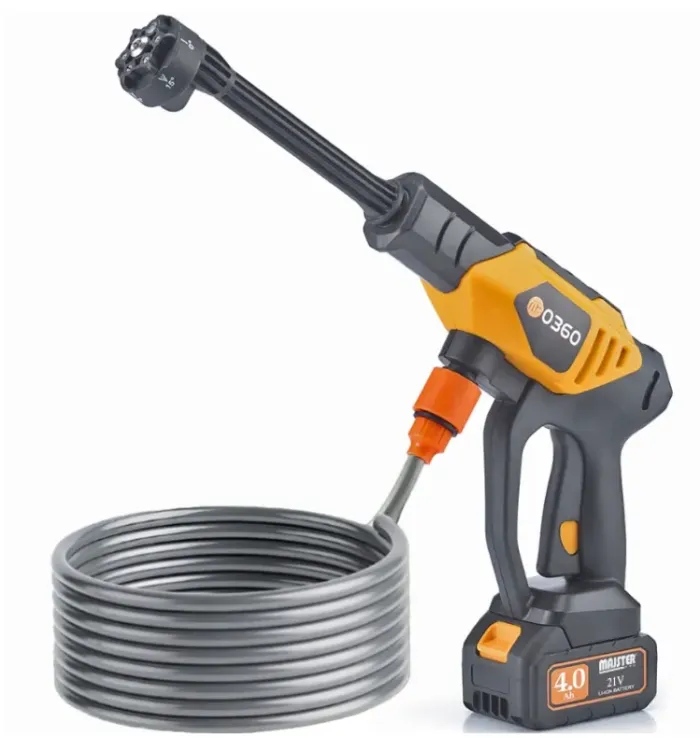 Акумуляторна мийка високого тиску MAJSTER PRO MP-0360 1000 Вт 60 бар, 2 АКБ 4Ah, піногенератор (Польща) (MP0360) - изображение 2