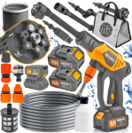 Акумуляторна мийка високого тиску MAJSTER PRO MP-0360 1000 Вт 60 бар, 2 АКБ 4Ah, піногенератор (Польща) (MP0360)