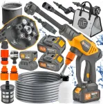 Акумуляторна мийка високого тиску MAJSTER PRO MP-0360 1000 Вт 60 бар, 2 АКБ 4Ah, піногенератор (Польща) (MP0360)