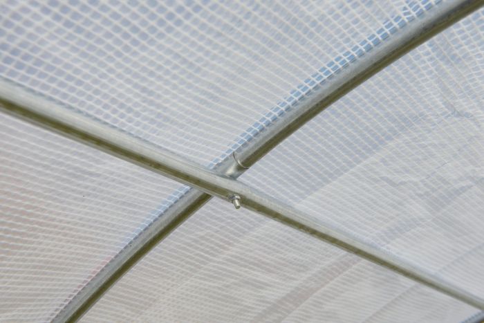 Садова теплиця 18 м² (6 х 3 х 2 м) з армованою плівкою UV-4, з вікнами, Біла (Польща) (1463) - зображення 9