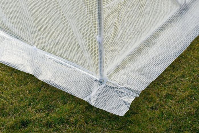 Садова теплиця 18 м² (6 х 3 х 2 м) з армованою плівкою UV-4, з вікнами, Біла (Польща) (1463) - зображення 10