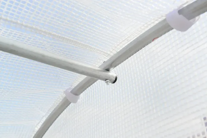 Садова теплиця 10 м² (4 х 2,5 х 2 м) з армованою плівкою UV-4, з вікнами, Біла (Польща) (1560) - зображення 6