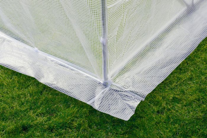 Садова теплиця 10 м² (4 х 2,5 х 2 м) з армованою плівкою UV-4, з вікнами, Біла (Польща) (1560) - изображение 8