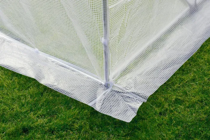 Садова теплиця 10 м² (4 х 2,5 х 2 м) з армованою плівкою UV-4, з вікнами, Біла (Польща) (1560) - зображення 8