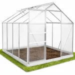 Садова теплиця з полікарбонату 4,75 м² (2,5 х 1,9 х 1,95 м), Прозора (3391)
