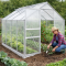 Садова теплиця з полікарбонату 4,75 м² (2,5 х 1,9 х 1,95 м), Прозора (3391)