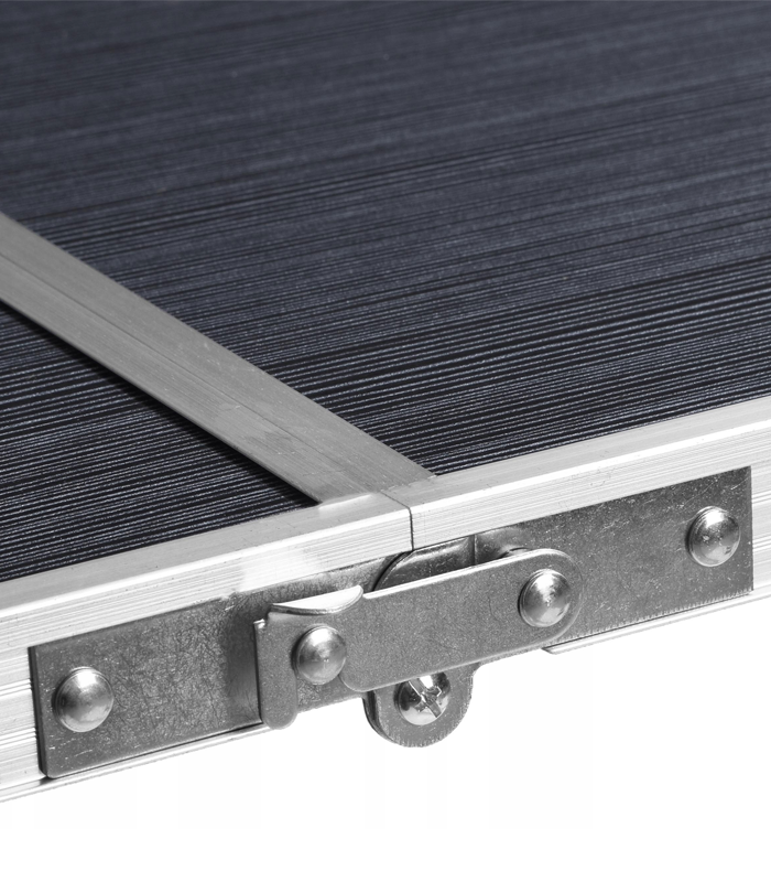 Розкладний туристичний стіл-валіза (120 х 60 см) + 4 стільці, комплект садових меблів, Сірий (G1276) - изображение 6