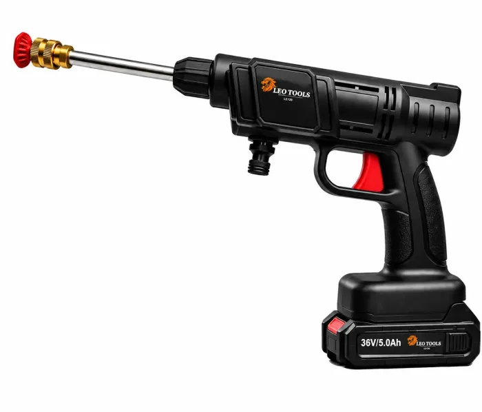 Акумуляторна мийка високого тиску LEO TOOLS 36V + 2 акумулятори (Польща) (LE120) - зображення 2