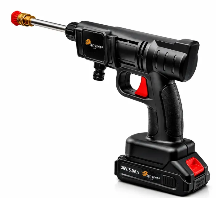 Акумуляторна мийка високого тиску LEO TOOLS 36V + 2 акумулятори (Польща) (LE120) - зображення 3