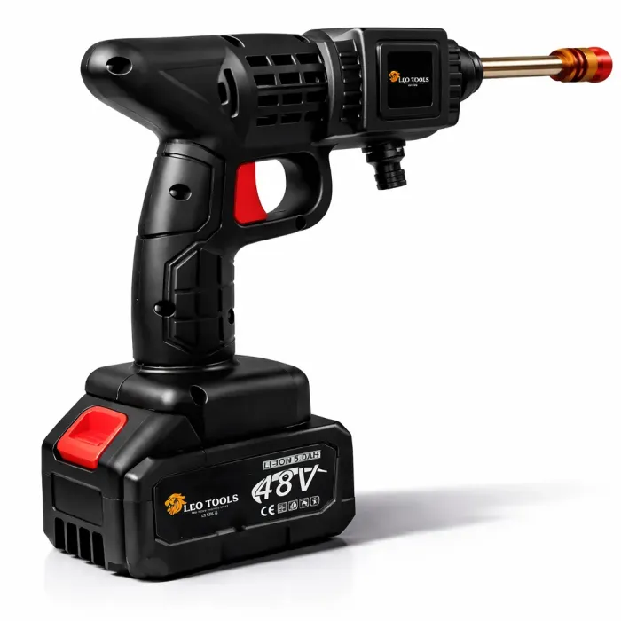Акумуляторна мийка високого тиску LEO TOOLS 48V + 2 акумулятори (Польща) (LE120-В) - зображення 2