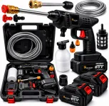 Акумуляторна мийка високого тиску LEO TOOLS 48V + 2 акумулятори (Польща) (LE120-В)