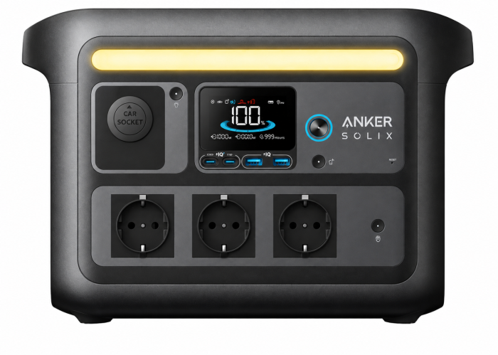 Портативна зарядна станція Anker SOLIX C800X 768 Вт·год 1200 Вт LiFePO4 з UPS, X-Boost 1600 Вт (C800X) - зображення 4