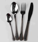 Набір столових приборів із нержавіючої сталі на 6 персон 24 предмети столова ложка виделка ніж HP-16978-25 (HP-16978-25)