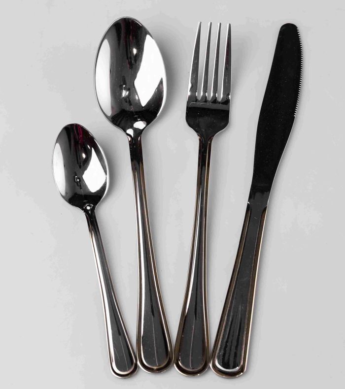 Набір столових приборів із нержавіючої сталі на 6 персон 24 предмети столова ложка виделка ніж HP-16978-25 (HP-16978-25) - изображение 1