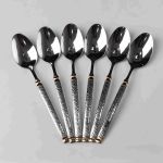 Набір столових ложок 6 штук із нержавіючої сталі 21 см ложки столові прилади класичний дизайн сервірування HP-16978-05 (HP-16978-05)