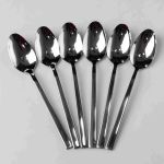 Набір столових ложок 6 штук із нержавіючої сталі сріблястий 21 см ложки столові прилади для сервірування столу нержавіюча сталь HP-16978-16 (HP-16978-16)