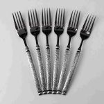 Набір столових виделок 6 штук із нержавіючої сталі 21 см вилки кухонні столові прилади сервірування HP-16978-11 (HP-16978-11)