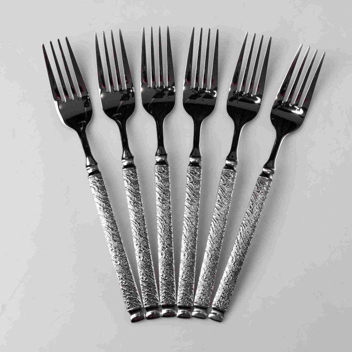 Набір столових виделок 6 штук із нержавіючої сталі 21 см вилки кухонні столові прилади сервірування HP-16978-11 (HP-16978-11) - изображение 1