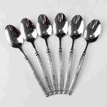 Набір чайних ложок 6 штук із нержавіючої сталі 14.5 см ложки чайні посуд нержавійка десерт кава HP-16978-12 (HP-16978-12)