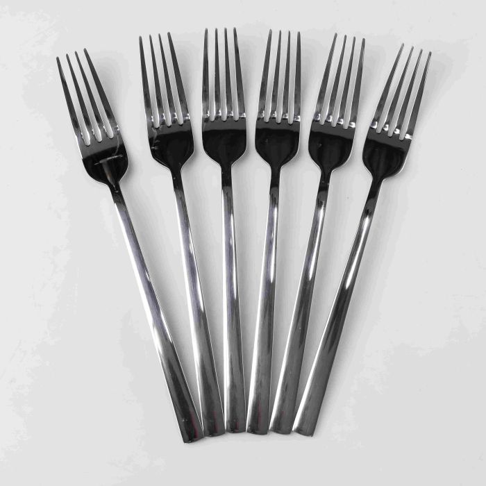 Набір столових виделок 6 штук з нержавіючої сталі 21.5 см вилки кухонні столові прилади HP-16978-17 (HP-16978-17) - изображение 1
