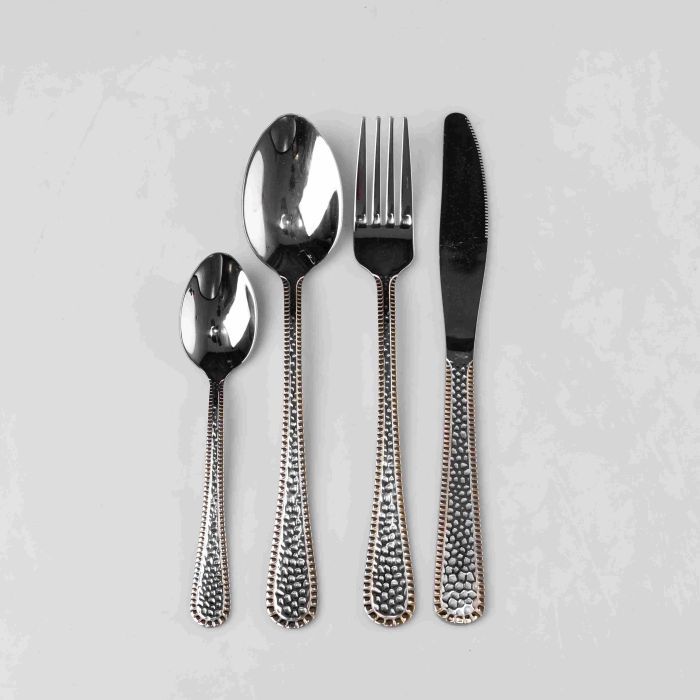 Набір столових приборів із нержавіючої сталі на 6 персон 24 предмети столова ложка виделка ніж HP-16978-26 (HP-16978-26) - изображение 1