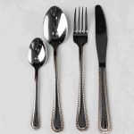 Набір столових приборів із нержавіючої сталі на 6 персон 24 предмети сріблястий столова ложка виделка ніж в подарунковій упаковці HP-16978-23 (HP-16978-23)