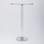 Тортівниця скляна на високій ніжці 30×50 см кругла підставка для торта, капкейків (HP-4-87S)