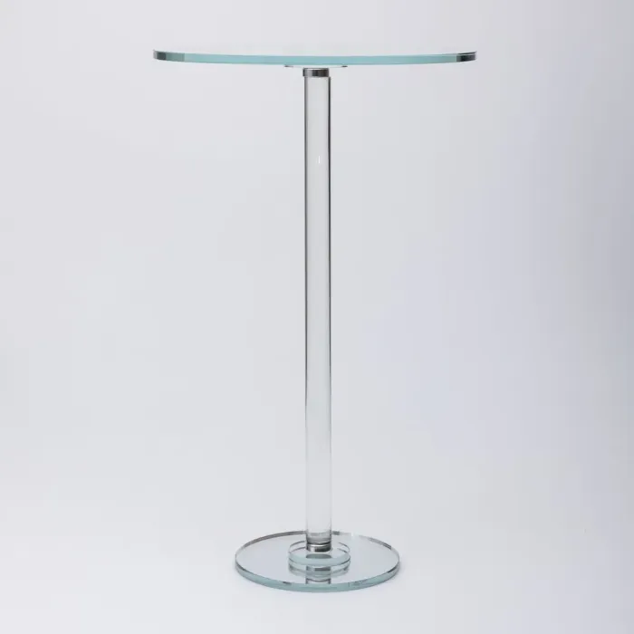 Тортівниця скляна на високій ніжці 30×50 см кругла підставка для торта, капкейків (HP-4-87S) - изображение 1