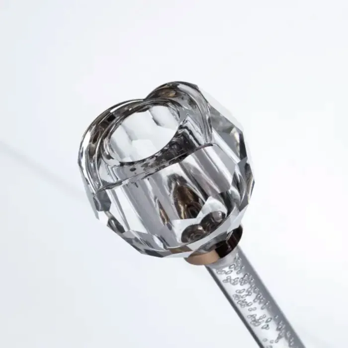 Скляний свічник Crystal Pillar 17 см на стіл декоративний HP-7-27 (HP-7-27) - зображення 4