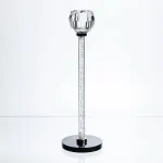 Підсвічник скляний Crystal Pillar 27 см на круглій основі HP-7-25 (HP-7-25)