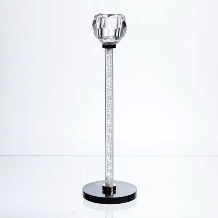 Підсвічник скляний Crystal Pillar 27 см на круглій основі HP-7-25 (HP-7-25) - изображение 1