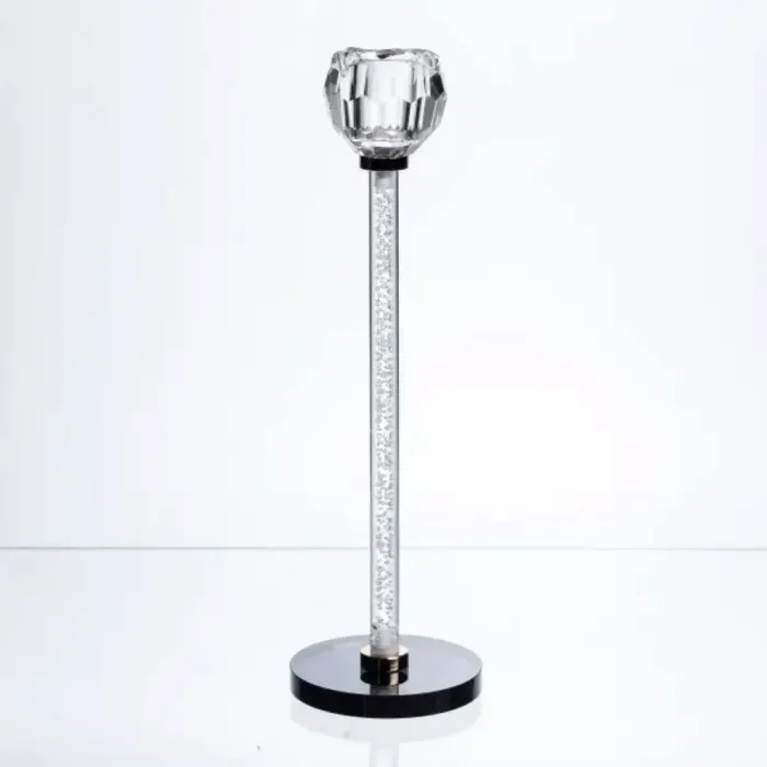 Підсвічник скляний Crystal Pillar 27 см на круглій основі HP-7-25 (HP-7-25) - зображення 1