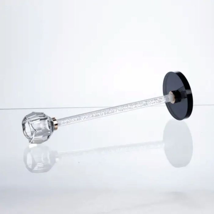 Підсвічник скляний Crystal Pillar 27 см на круглій основі HP-7-25 (HP-7-25) - изображение 3