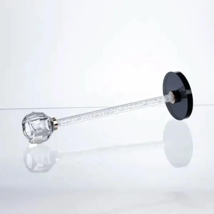 Підсвічник скляний Crystal Pillar 27 см на круглій основі HP-7-25 (HP-7-25) - зображення 3