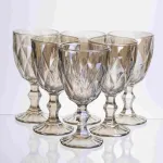 Набір келихів столових Citrine 6 штук по 300 мл HP-19-281 прозорий для вина та напоїв (HP-19-281)