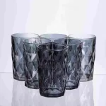 Набір склянок Fractal 6 штук по 300 мл HP-19-270 прозорий стакани для напоїв газованки лимонаду (HP-19-270)