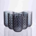 Набір склянок Geometric 6 штук по 400 мл HP-19-263 прозора склянка для напоїв (HP-19-263)