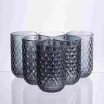 Набір склянок Geometric 6 штук по 400 мл HP-19-263 прозора склянка для напоїв (HP-19-263)