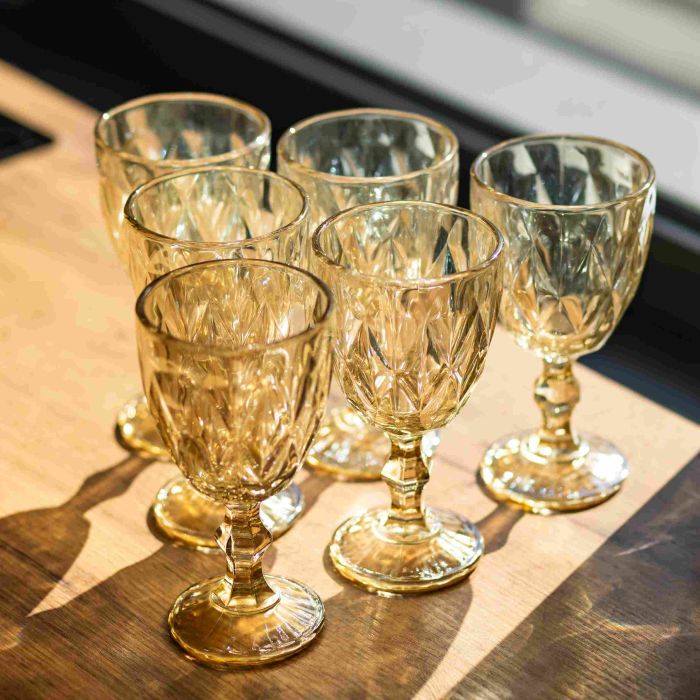 Набір келихів столових Citrine 6 штук по 300 мл HP-19-281 прозорий для вина та напоїв (HP-19-281) - зображення 3