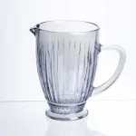 Глек для напоїв 1.2 л ребристий із товстого скла блакитний HP-19-235 (HP-19-235)