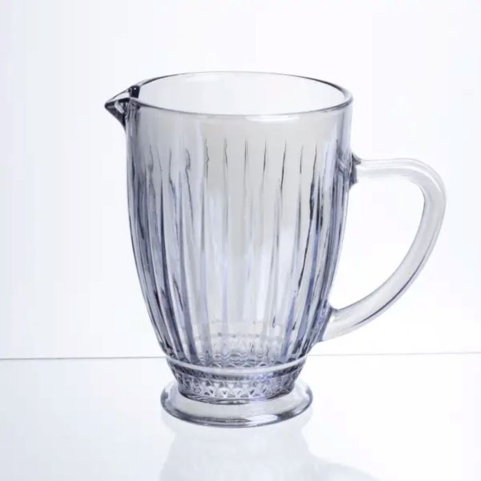 Глек для напоїв 1.2 л ребристий із товстого скла блакитний HP-19-235 (HP-19-235) - зображення 1