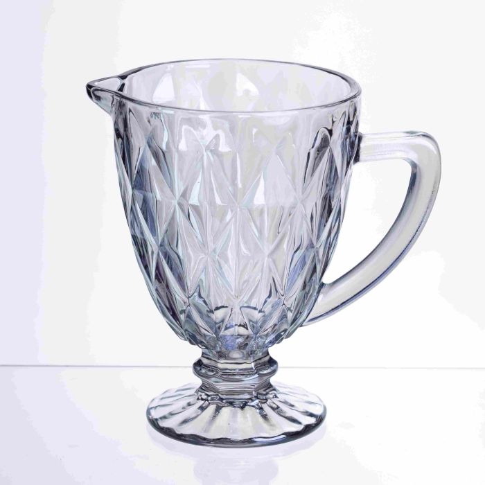 Глечик для напоїв Diamond Blue скляний 1 літр HP-19-273 глек для лимонаду газованки лимонадник прозорий (HP-19-273) - зображення 1