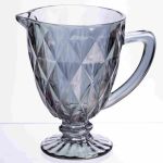 Глек для напоїв Fractal скляний 1 літр HP-19-267 глечик для лимонаду прозорий (HP-19-267)