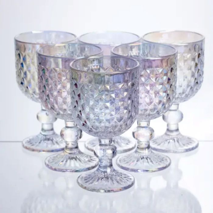 Набір келихів для вина 6 штук по 220 мл rainbow HP-19-254 (HP-19-254) - зображення 1