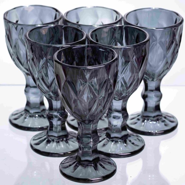 Набір чарок Fractal 6 штук по 40 мл HP-19-272 прозорий стакани для міцних напоїв шотів коктейлів (HP-19-272) - зображення 1